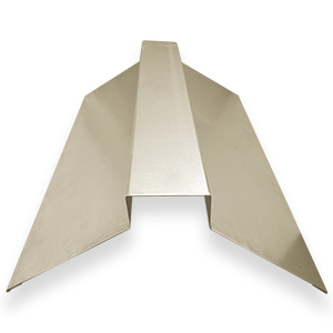 Конек фигурный 130х130мм  ral 1015 "Светлая слоновая кость" 1.25 м