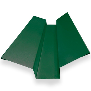 Накладка ендовы 80х80мм  ral 6029 "Зеленая мята" 1.25 м